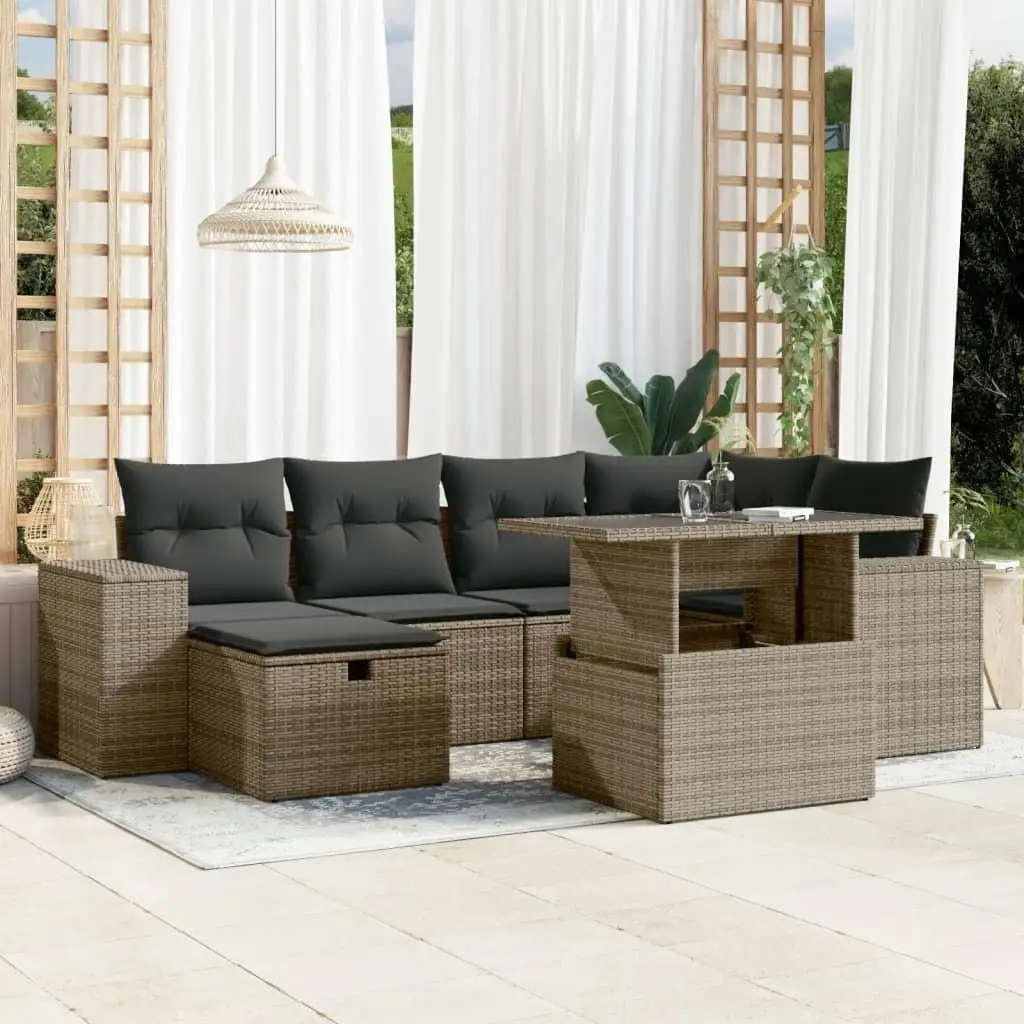 

Comfortable Grey Garden Sofa Set for Outdoor Patio Relaxation Modern Design Durable Cushions Stylish Seating Solution