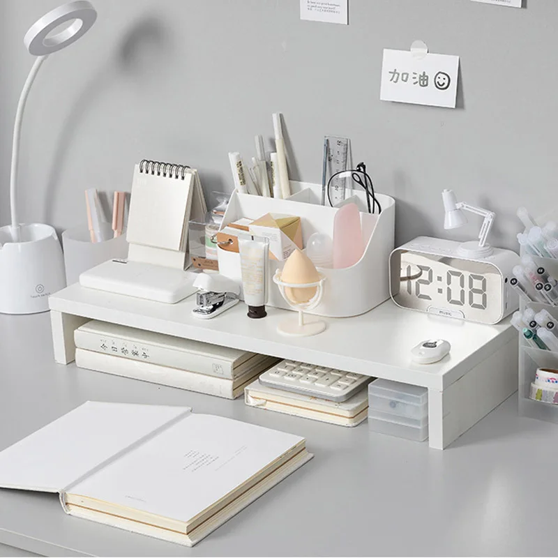 Office Computer Monitor Heightening Shelf Multi-function Desktop Keyboard Storage Shelf Pallet Support Shelf Laptop Holders