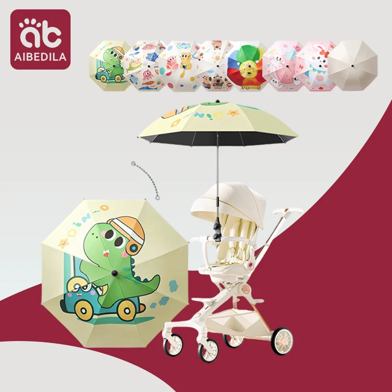 

UV Protection Baby Stroller Umbrella With Clamp Universal Sunscree Rainproof Stroller Cover Umbrella Baby Stroller Accessories