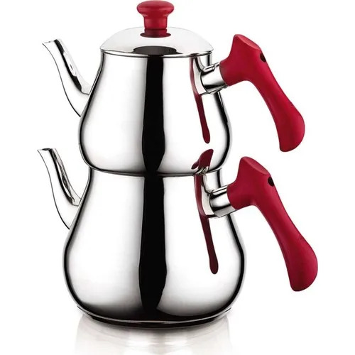 Özkent K-349 Pyramid Mega Teapot-Red