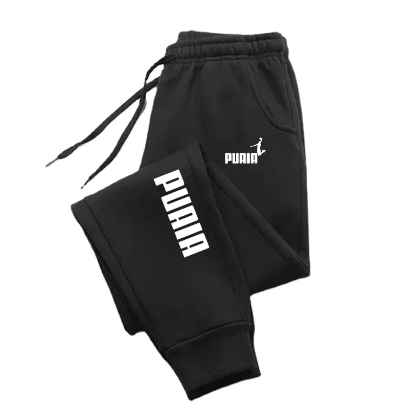 Viser de sport décontractés pour hommes, pantalons de jogging de fitness à ULde confort, pantalons de protection chauds en polaire mince, marque de