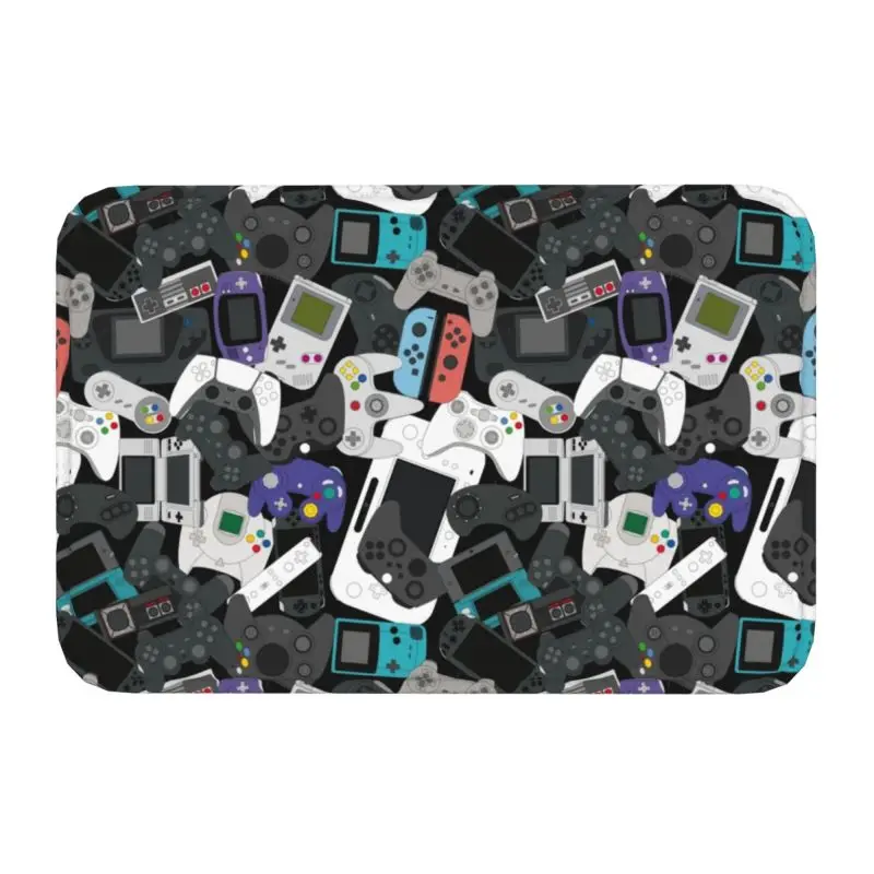 Game Controller Door Floor Bath Kitchen Mat Anti-Slip Indoor Gamer Gift Doormat Garden Entrance Rug Carpet Footpad