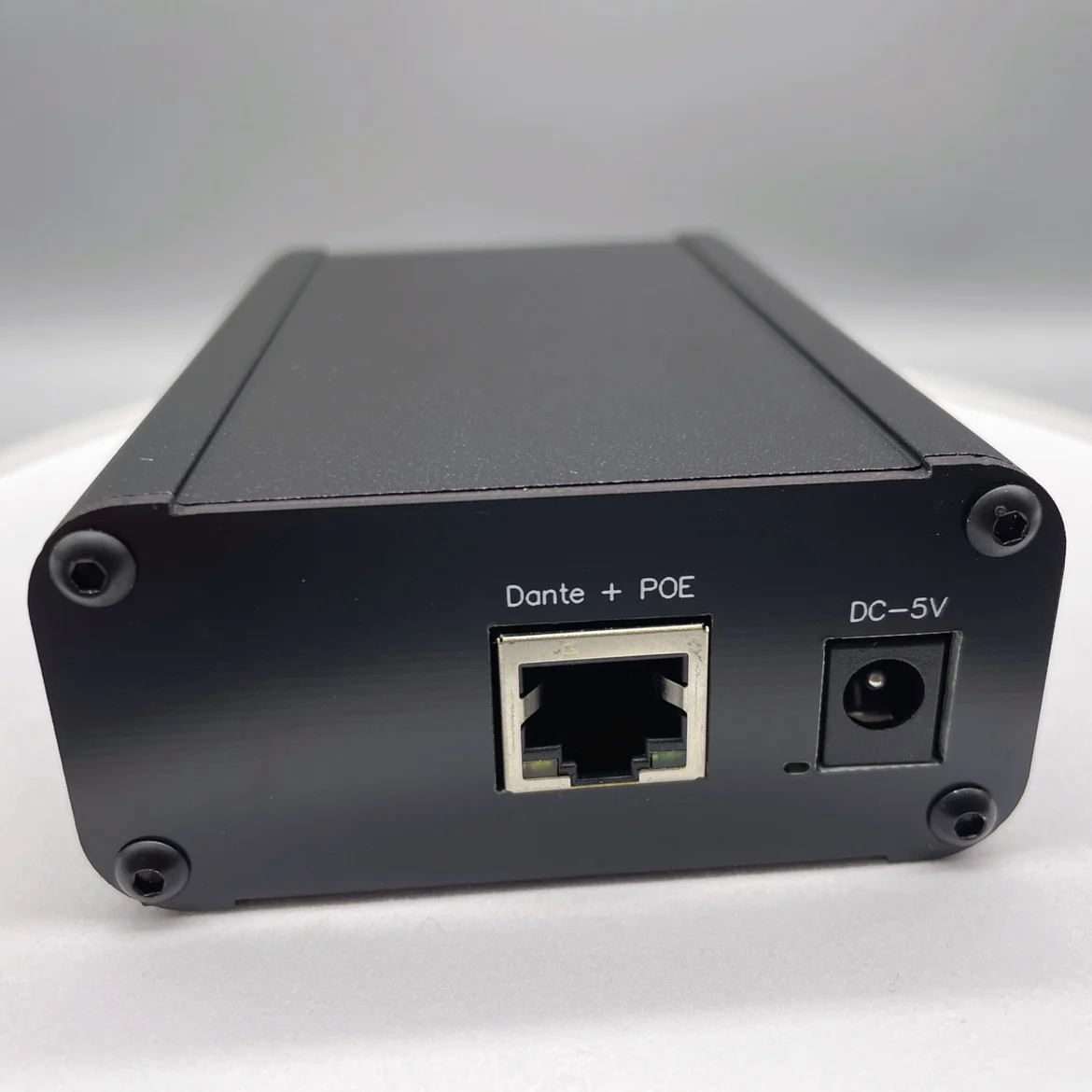 Dante Ultimo4x4 AOIP Network Interface Box Has 2 Channels of AES3 Input and 2 Channels of AES3 Output.