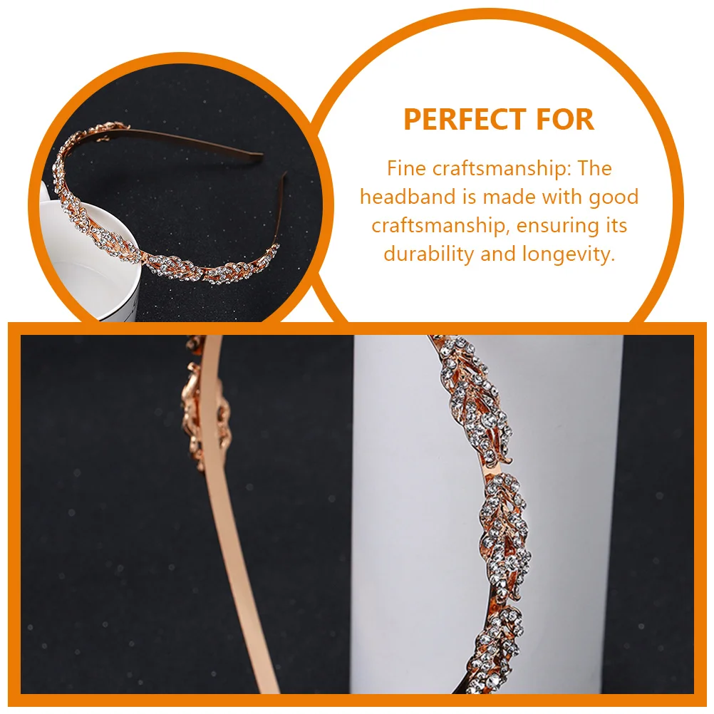 

Fashion Rhinestone Headband Wedding Hair up Headbands Accessories for Girls