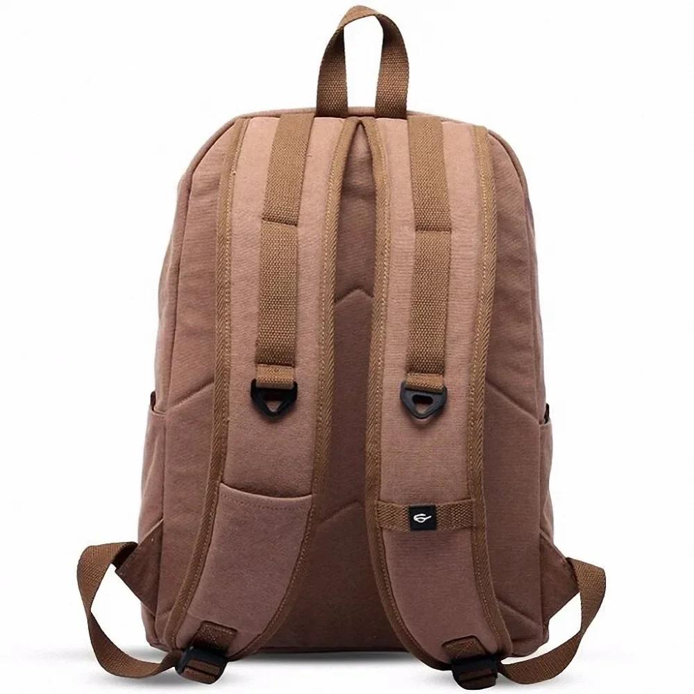 Männer Leinwand Rucksack Junge College-Student Schult aschen Designer 14-Zoll-Laptop-Rucksack täglich große Reise Daypack Mochila