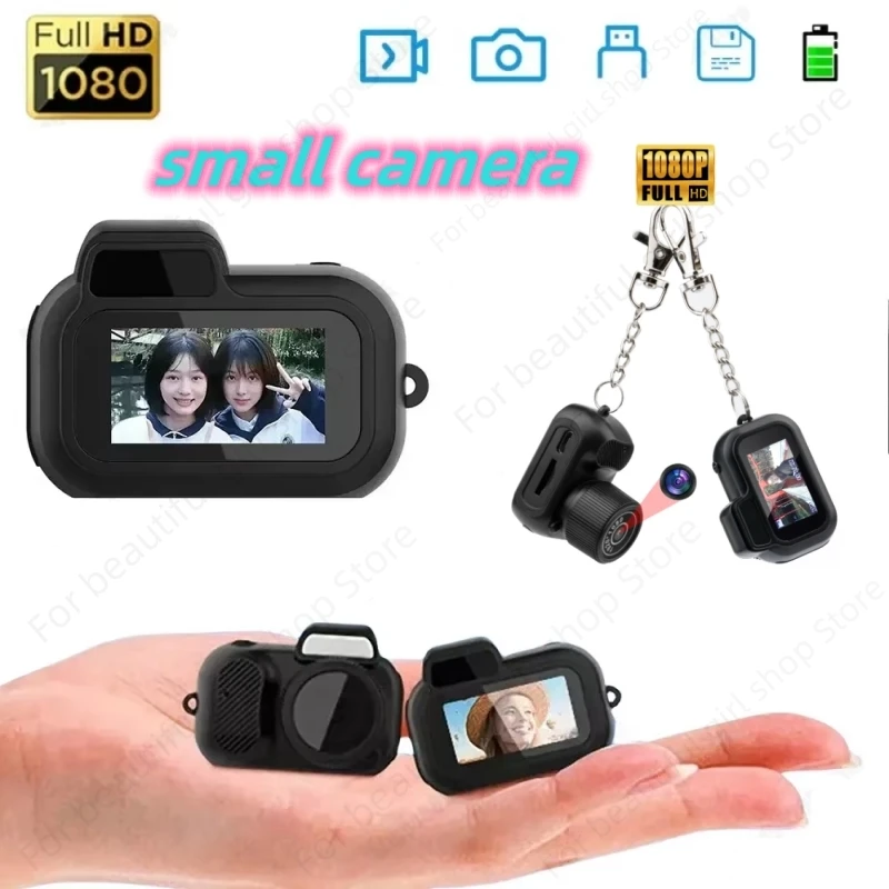 

1080P HD Mini Camera with Screen Indoor Home Outdoor Sport Action Cam Taking Photo Portable Subminiature Camcorder Video Recorde