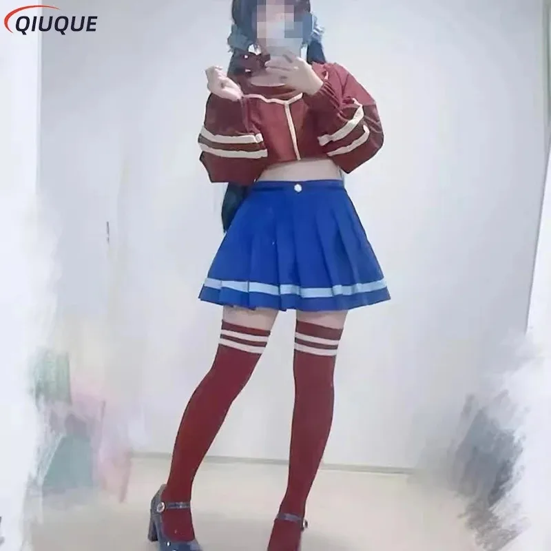 MiSide Crazy Game أزياء تنكرية لأغطية الرأس أحذية شعر مستعار للنساء ملابس Yandere الابتدائية للهالوين ملابس ميتا المخيفة سم؛ 5