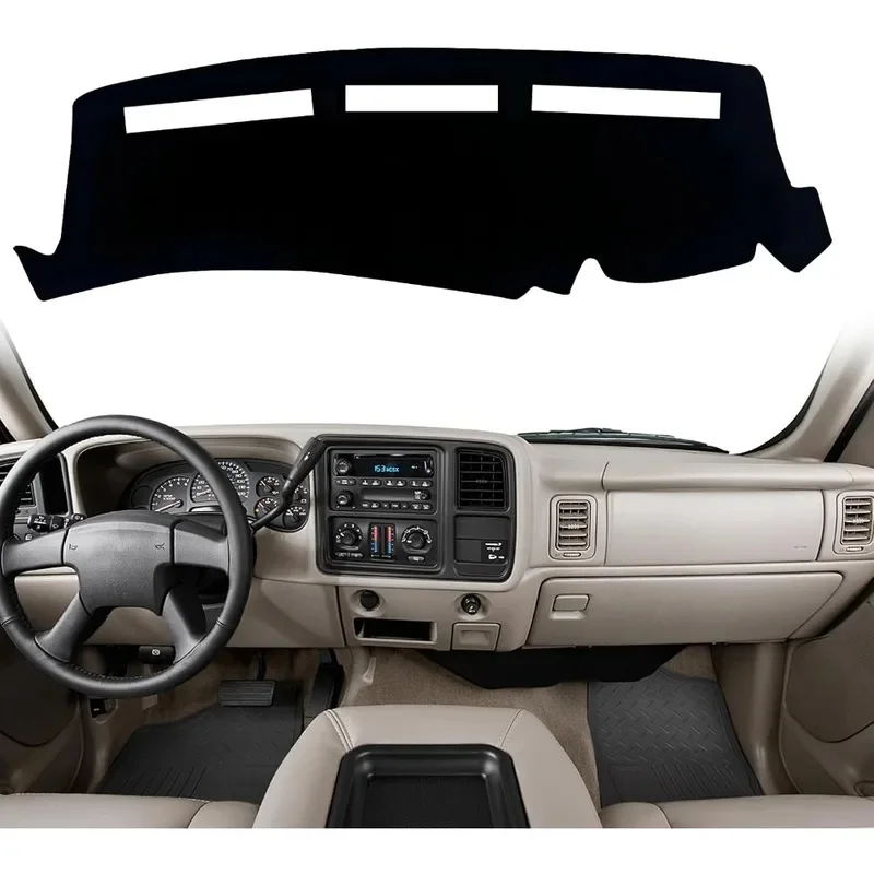 Suede Dashboard Cover for GMC Sierra/Chevy Chevrolet Silverado,2000-2006 GMC /Chevy Suburban Tahoe Avalanche Dash Cover
