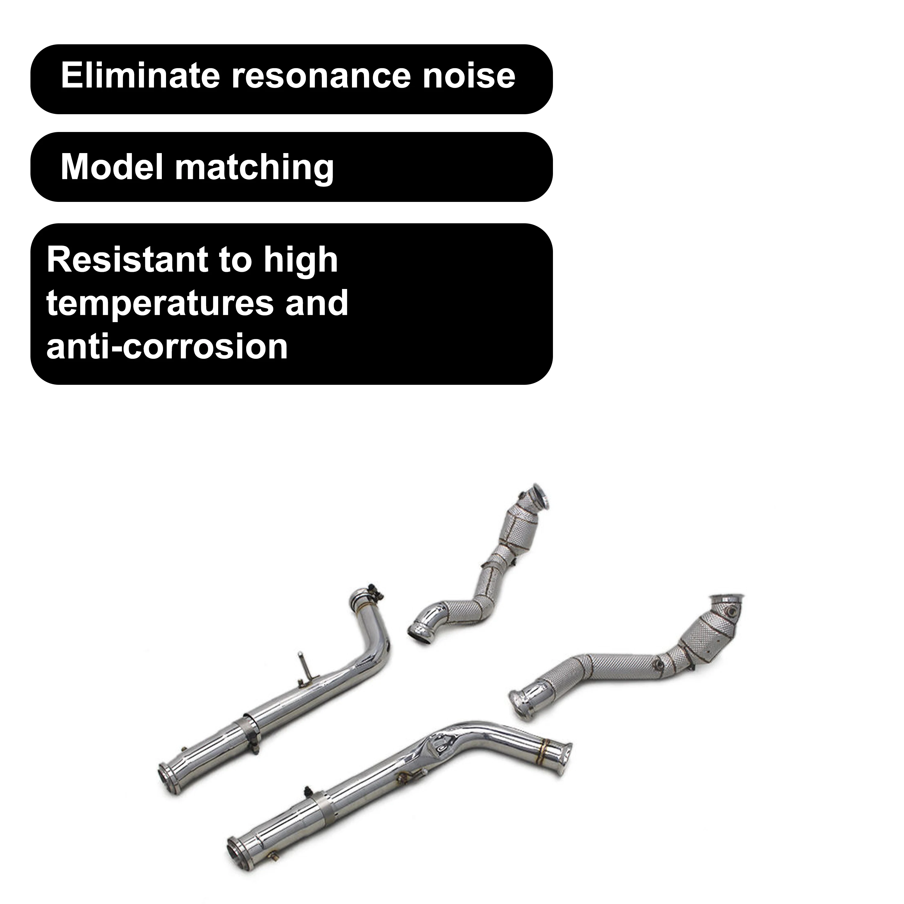 ACE Hochleistungs-Sportauspuff-Kat-Downpipe für Mercedes-Benz G500 G550 G63 AMG W463 5.5TT 2009-2014 Edelstahl-Auspuffrohr – Detail 6