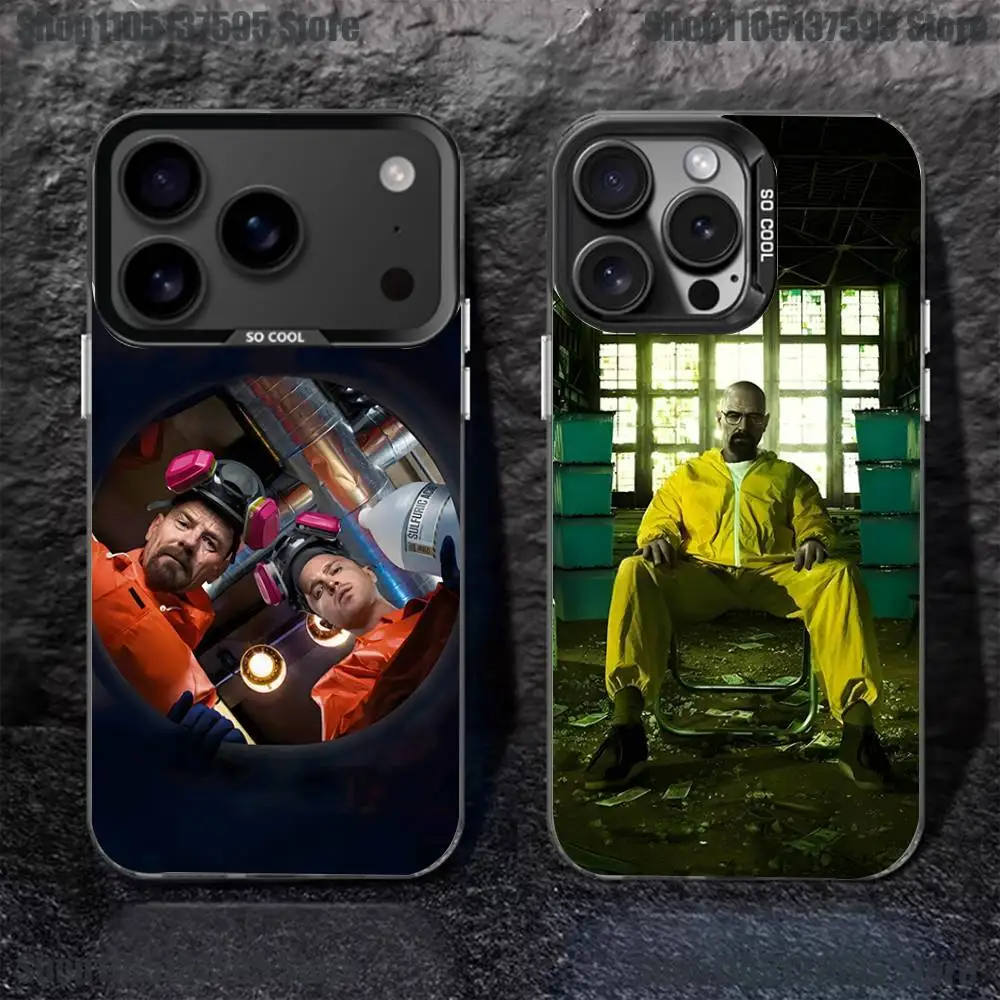 

B-Breaking Bad H-Heisenberg Phone Case For iPhone 17,16,15,14,13,12,11,Pro,XS,Max,Plus,Mini,SE4,E Black Matte Shockproof Cover