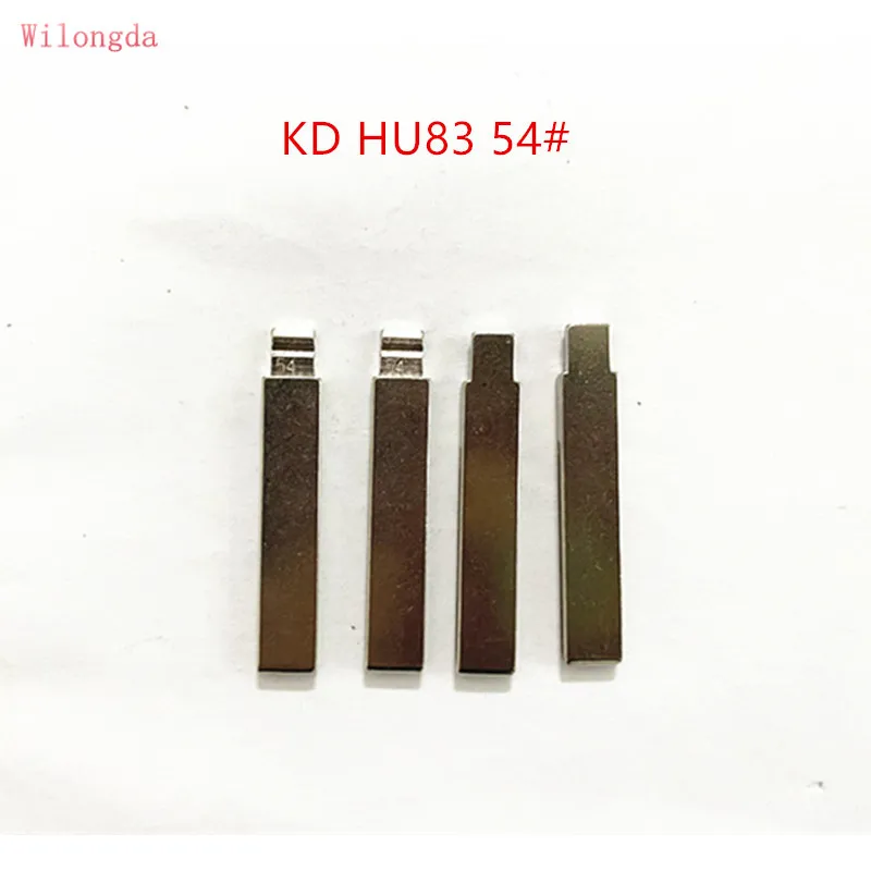 10pcs/lot #54 HU83 KD BLADE Metal Blank Uncut Flip KD/VVDI Remote Key Blade for Peugeot