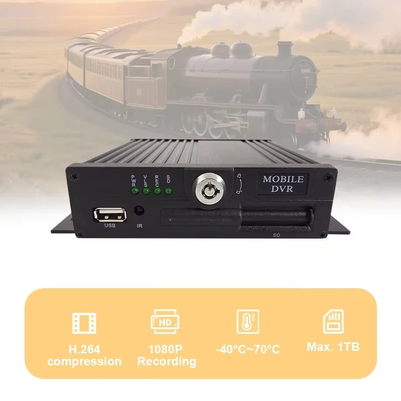 Digital Video Recorder 512GB Mobile Hard Disk Video Recorder 1080P H.265/H.264 Car Use