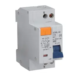 TPNL DPNL 230V 1P+N Residual Current Circuit Breaker with Over and Short Current Leakage Protection RCBO MCB