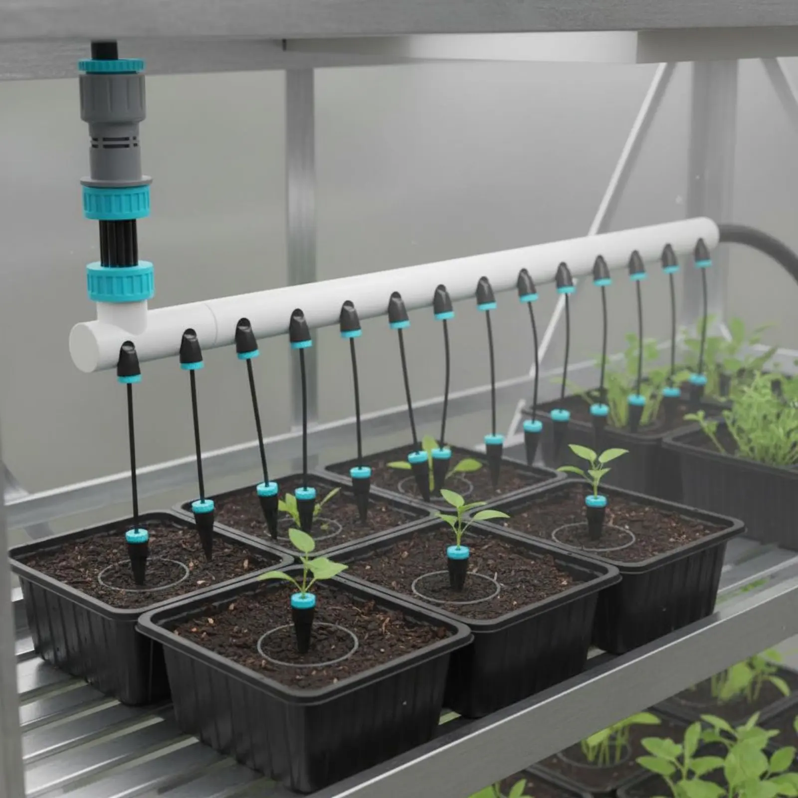 10-Head Trickle Irrigation Kit Water Saving Faucet Connect Trickle System Garden Watering Dripper Set Easy Installation