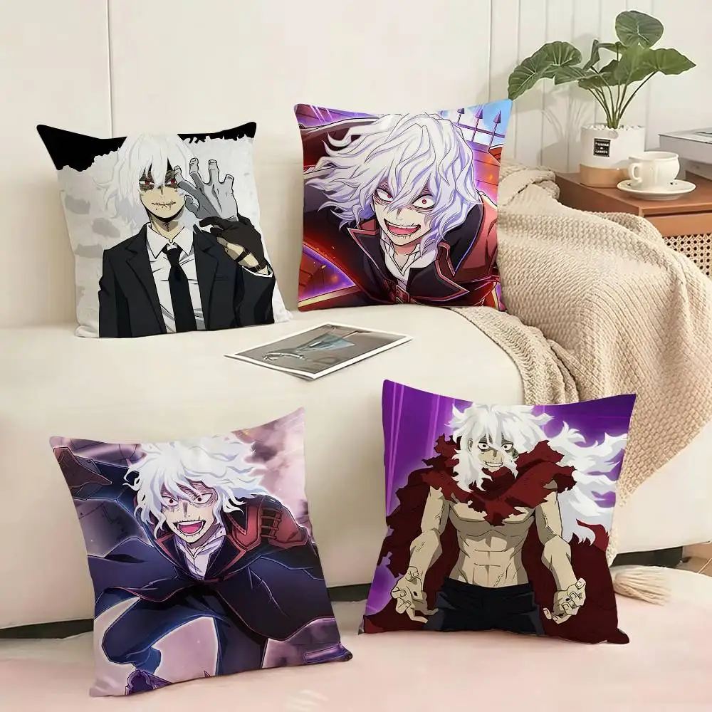 Cartoon Tomura Shigaraki  Square Double-Sided printed Pillow Case Bedroom Bedside Pillow Sofa Cushion Cover Gift