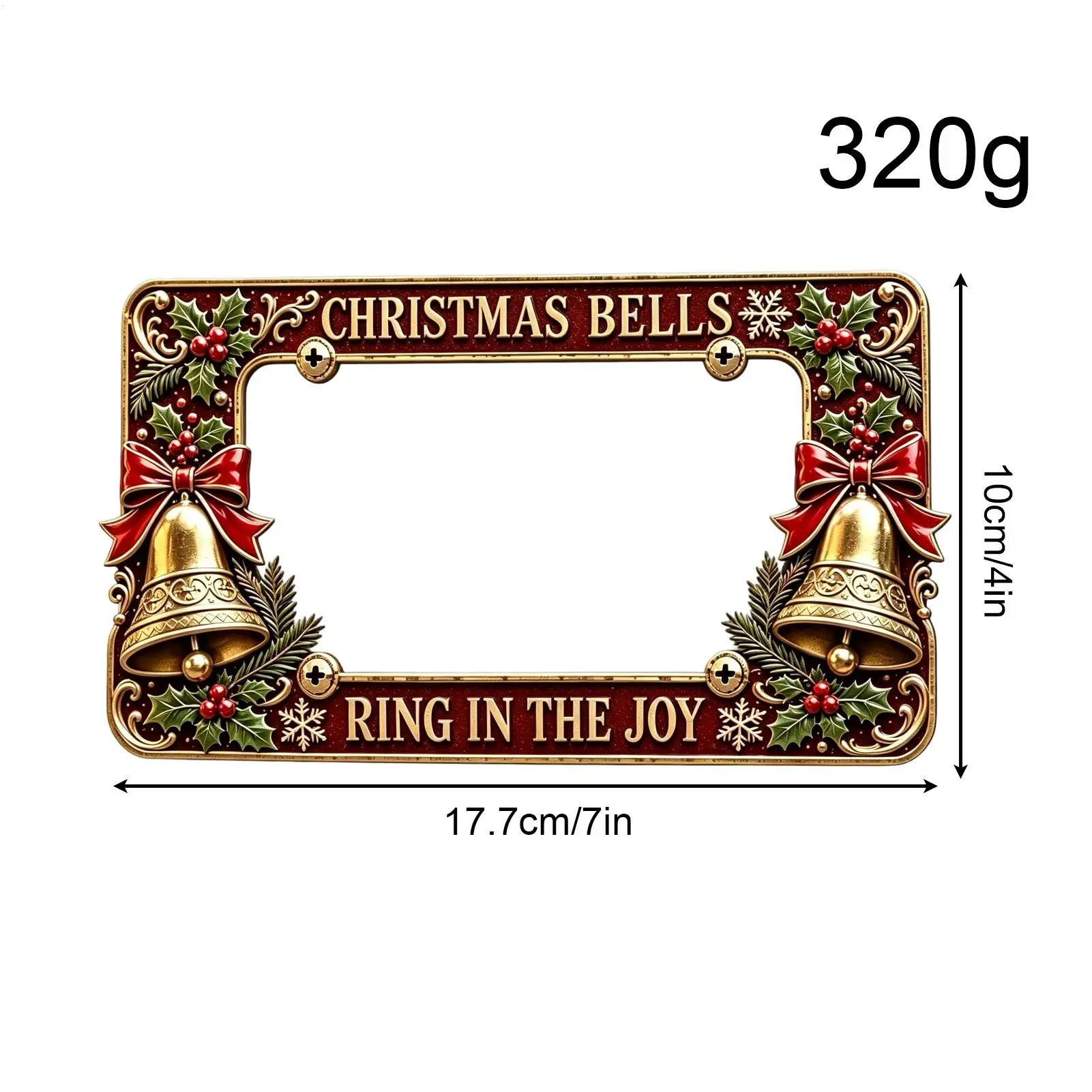 Motorcycle Plate Frame Metal Christmas Motorbike Tag Parts Motorbike Plate Frame For Riders Collectors Modifiers Women Men Daily view 6