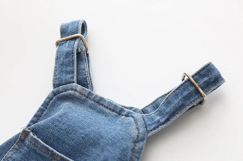 Jeans en denim à rayures pour chiens, combinaison pour animaux de compagnie, vêtements pour chiens à quatre pieds, jeans perforés pour chiots, pantalons Chihuahua SARL