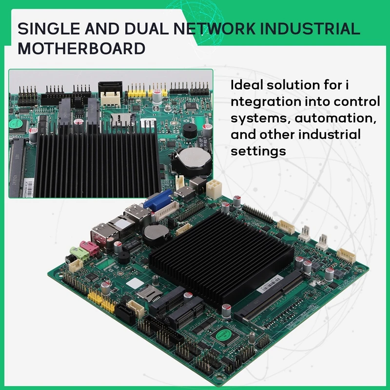 Carte Mère Industrielle J1900 avec Réseau Touristique Gigabit, 6 Ports Série COM, Machine de Contrôle spatirée X86