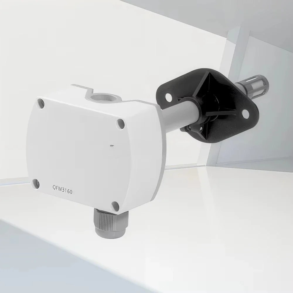 QFM2101 Precision Air Duct Sensor 4-20mA Signal IP65 Waterproof Industrial Commercial Use