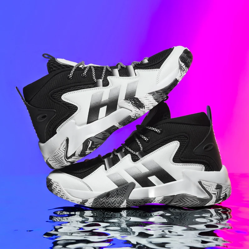 

Men Basketball Shoes Unisex Athletic Non-slip Trainer Light High Outdoor Sports Shoes Breathable Women Unisex Quality Sneakers