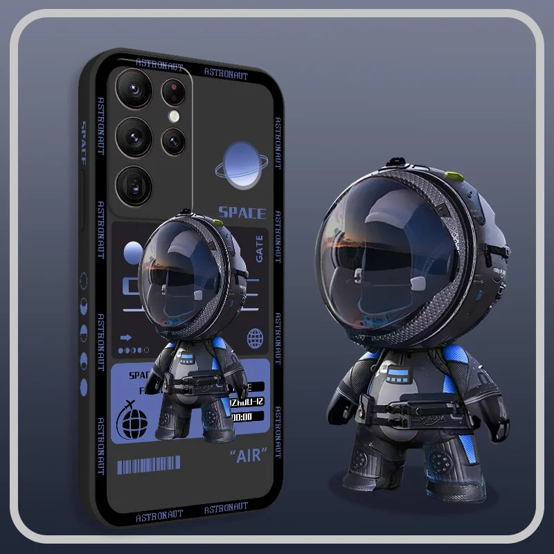 Mech Astronaut Phone Case For Samsung Galaxy S24 S23 S22 S21 S20 Ultra Plus FE S10 S9 S10E Note 20 ultra 10 9 Plus Cover