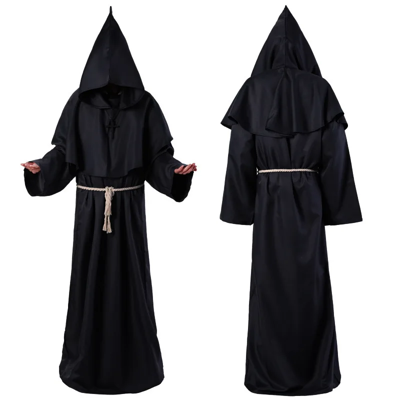 2025 Halloween! Kids' Medieval Monk, Wizard & Priest Cosplay Costumes - Perfect for Role - Playing!