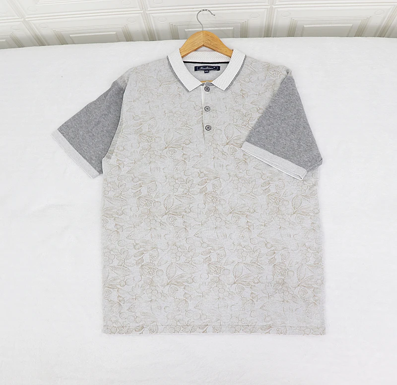 

Повседневная трикотажная мужская футболка свободного кроя из чистого хлопка с цветочным принтом irt для поездок на работу и осенняя одежда