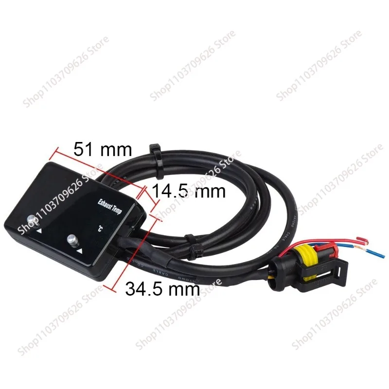 Car Egt Gauge Kit Car Thermometer Exhaust Temperature Gauge 0-1000 C Exhaust Temp Gauge Auto Thermometer Per view 5