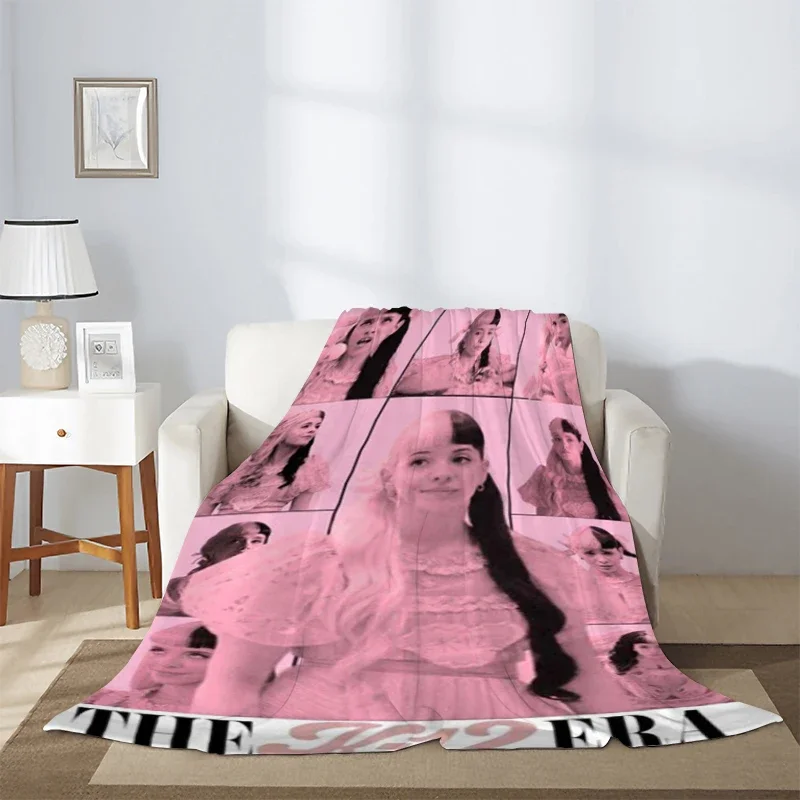 Melanie Martinez Blanket Custom K-12 Printed Blanket Fashion Sofa Air Conditioning Fashionable Leisure Office Travel Soft Throw