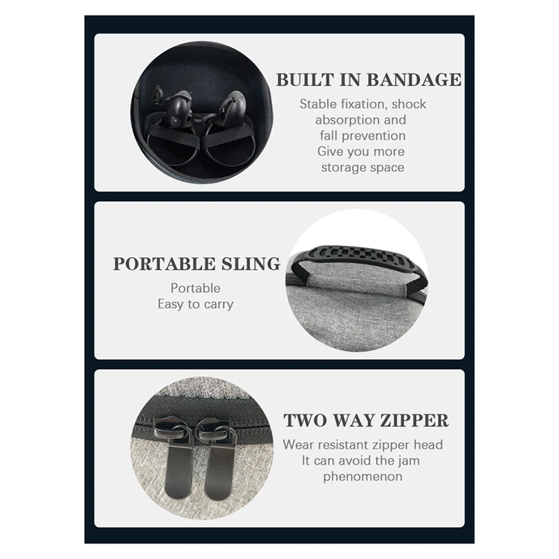 حقيبة تخزين محمولة لـ Oculus Quest 2 ، حقيبة حمل سفر للصدمات ، ملحقات VR ، Meta Quest 3 ، Quest 2