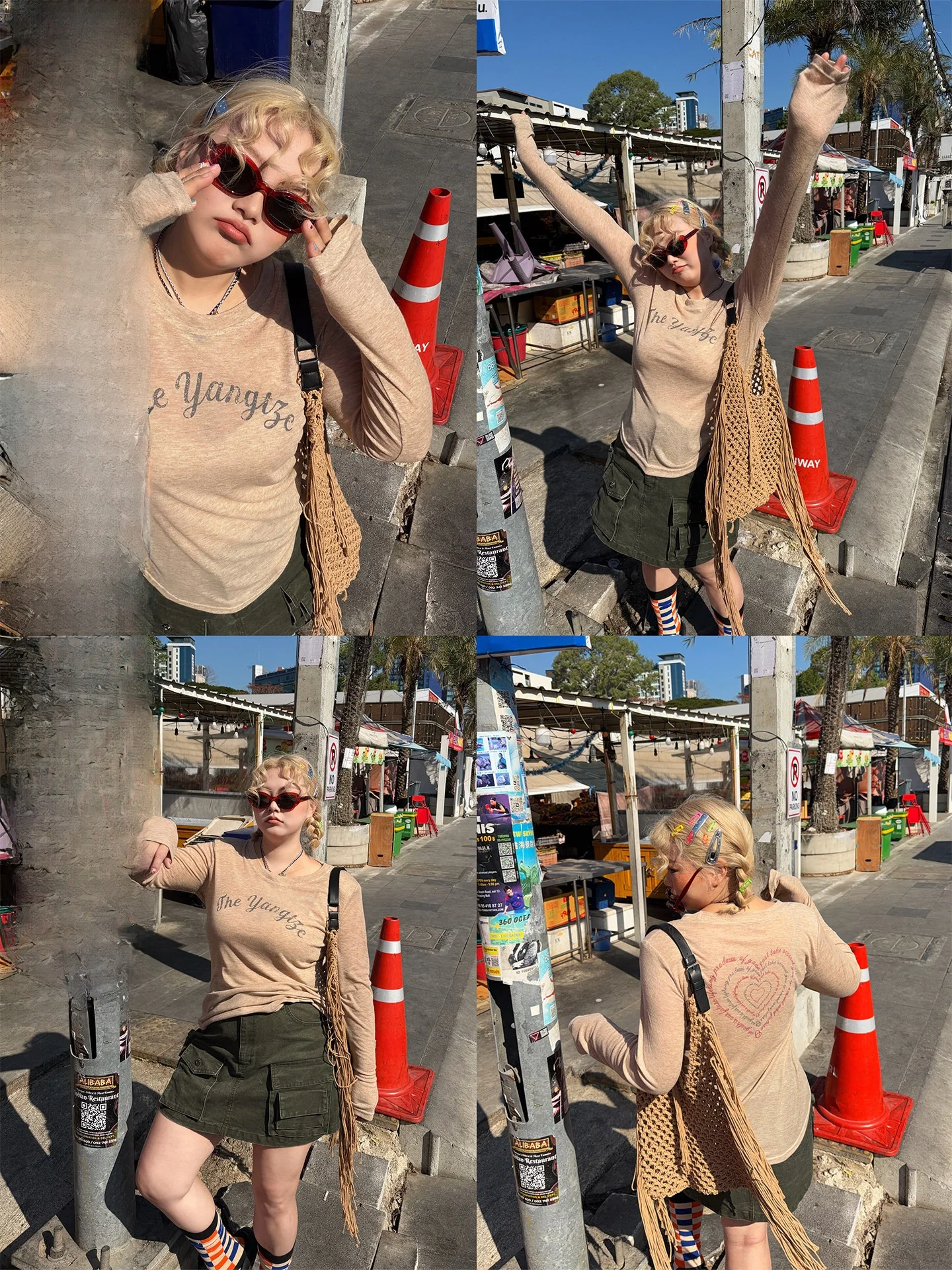 

a Zhou Home My Girl's Closet are Early Spring American Design Sense Printed T-irt Women's Casual Long Sve round Ne Top