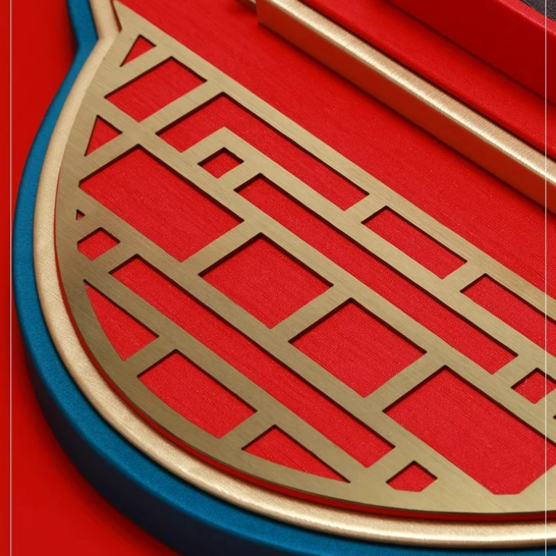 

Реквизит для демонстрации древнего золота. Полка для демонстрации золота наследия на заказ с красным набором подносов для ювелирных изделий в китайском стиле.