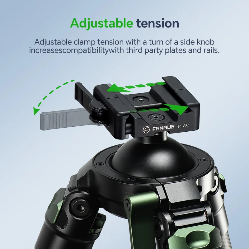 FANAUE ST-3620-65 Carbon Fiber Tripod with ARCA Pica Dovetail Mount Load 25kg for Outdoor Travel Hunting Shooting