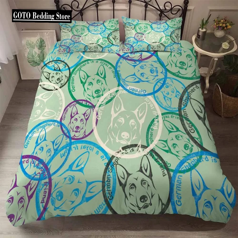 

Bedclothes Super Soft Comfortable Bedding Set Wolf Quilt Cover Set+Pillow Cover Beddengoed Set King Animal Comforter Bed Sets