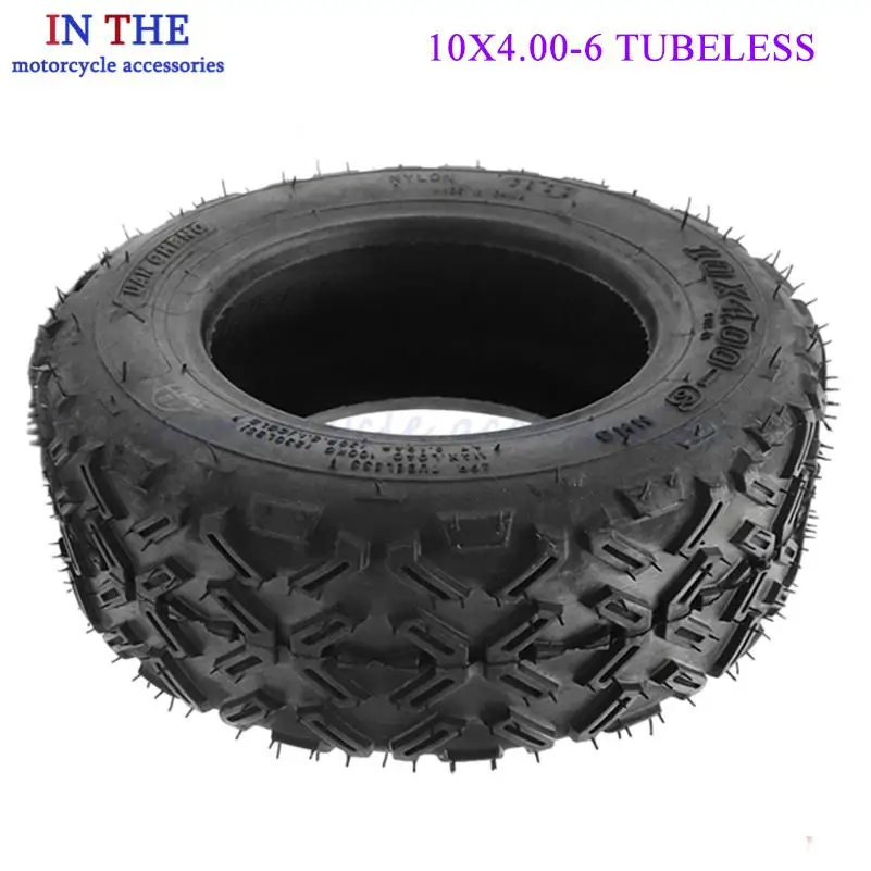 motorcycle tire 10x4.00-6 vacuum tire suitable for electric scooter tubeless tire 10 inches 10 * 4.00-6 rubber tubeless tire