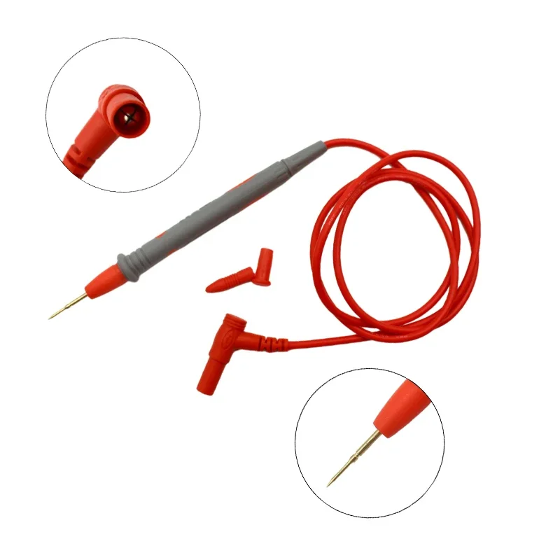 Imagem -02 - Universal Probe Teste Leads Pin para Multímetro Digital Agulha Ponta Medidor Multi Meter Tester Chumbo Sonda Fio Pen Cabo 20a Par