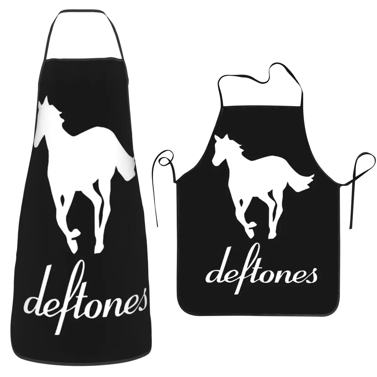 

Фартук-нагрудник PP Skull Deftone White Ohms Around без рукавов для шеф-поваров, для готовки, уборки на кухне, для женщин и мужчин, для рисования