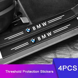 4PCS Car Protective Sill Sticker Auto Decoration Accessories For BMW 1 3 5 7 Series F10 F20 F30 F16 F07 F25 F31 F40 E46 E60 E90