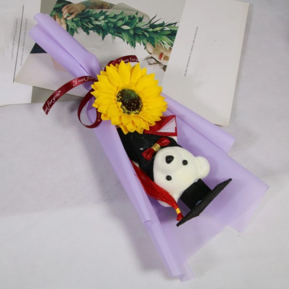 Chic Bouquet Decoration Bear Bouquet Graduation Gift Animal Bouquet Cartoon Lovely Bear Birthday Party