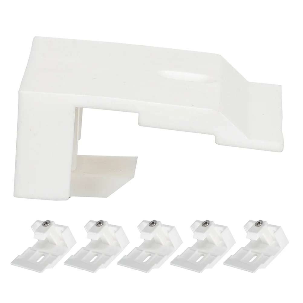 

6 Pcs Curtain Holders for Bedroom Brackets Poles Accessories Drapes Metal Ceiling