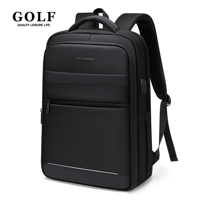 GOLF Backpack Men Business Large 16 Inch Laptop Backpack with usb Charge Port iPad Compartment Professional Man Back Pack Office