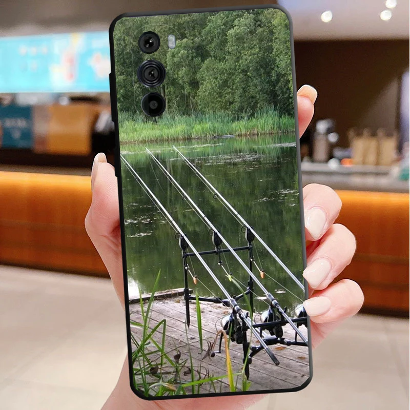 

Case For Motorola Edge 50 40 Pro 60 50 40 30 Ultra Neo Fusion G85 G72 G53 G54 G84 G13 G32 Bass Fishing Fisherman Hunting Man