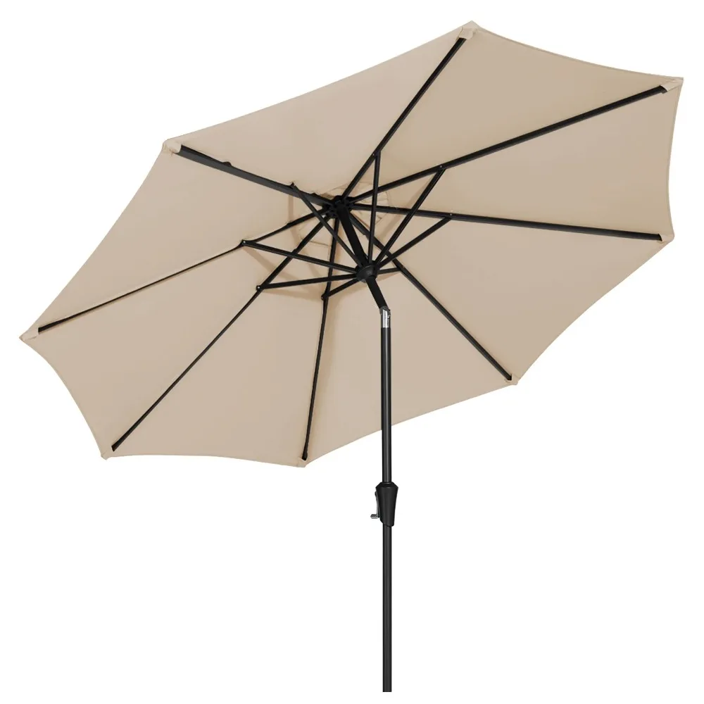 

10 ft Patio Umbrella, Outdoor Umbrella for Garden, Beige