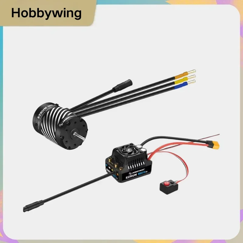 VoltSHobbywing EZRUN MAX10 G2 80A/140A ESC, 3652/3665 SD G3 Sensored Motor 2-3S, Waterproof Combo For 1/10 RC Car Truck Parts