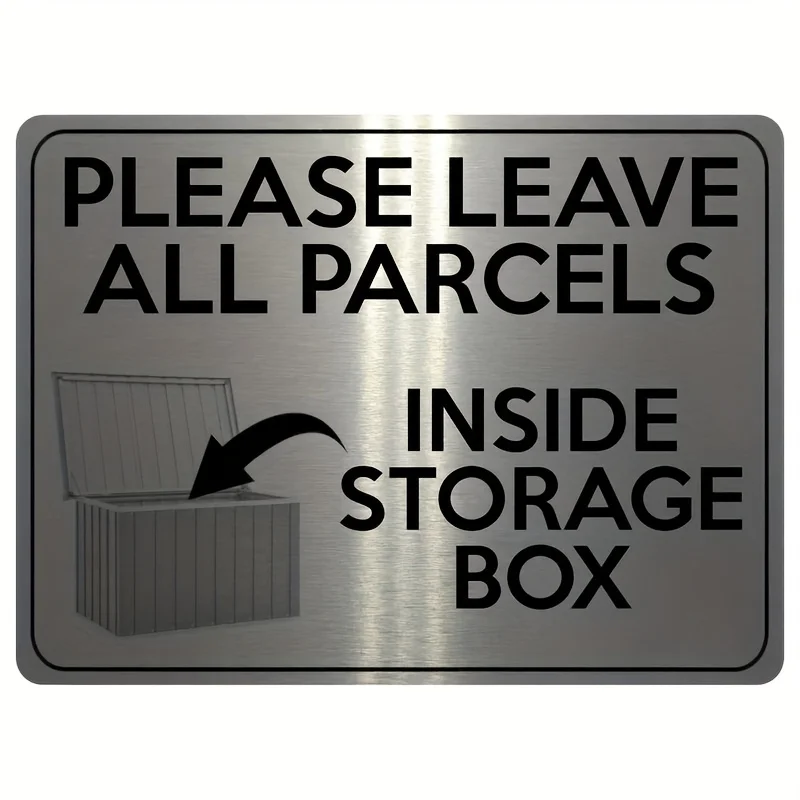 2D Flat - 2D Plane, 1pc of Heavy-Duty Vintage Metal Package Tag, Suitable for Offices, Mailboxes And Parcel Boxes - 8X12 Inches