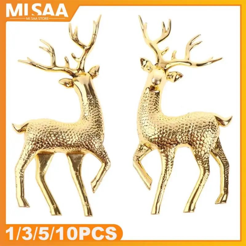 Artificial Simulation Christmas Sika Deer Reindeer Fairy Tale Figures Christmas Decorations 2023 For Room Decor Home Decorations