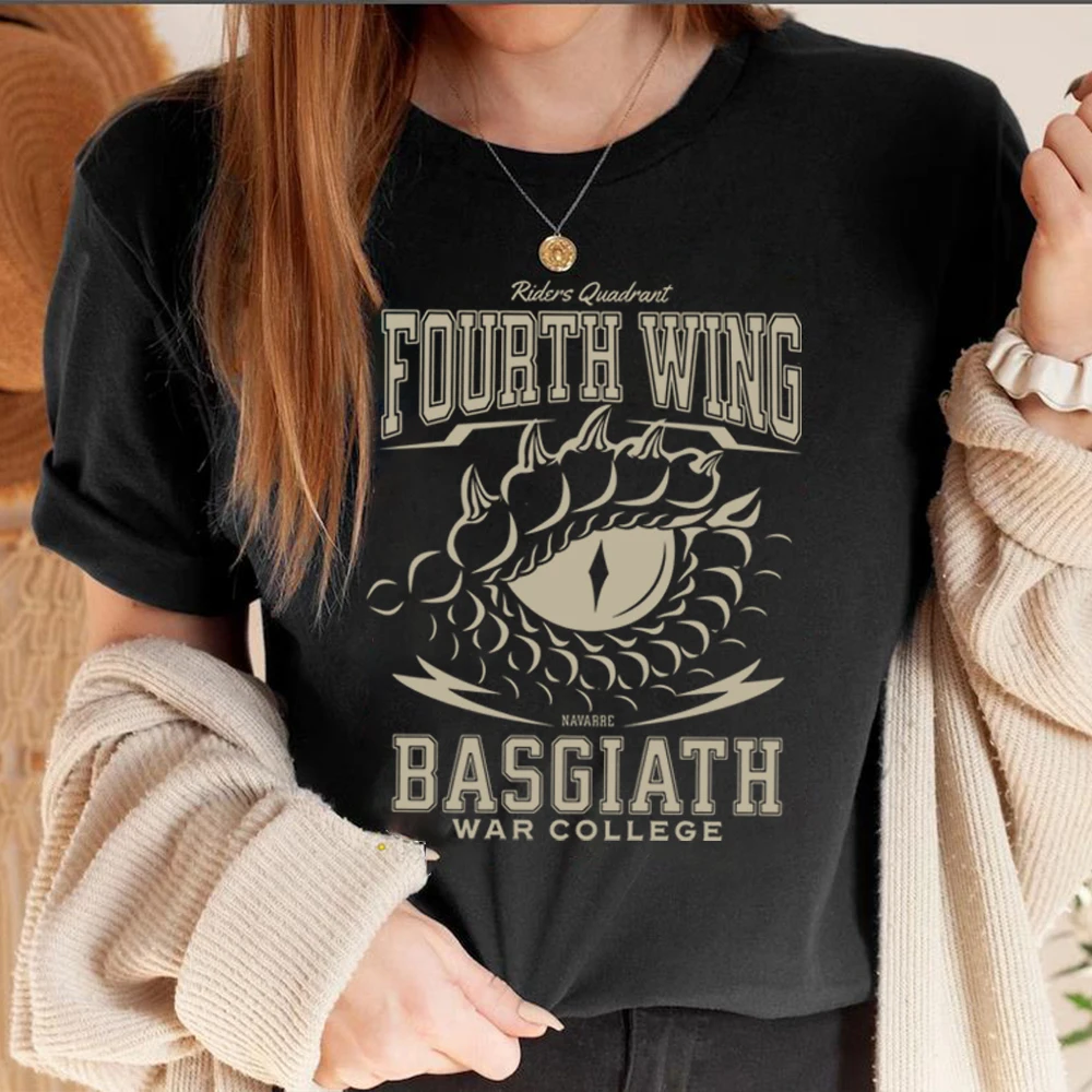 2025 Fourth Wing Shirt Riders Quadrant men women T-Shirt Basgiath War College Tshirt Book Lovers Shirts Unisex Casual Tops