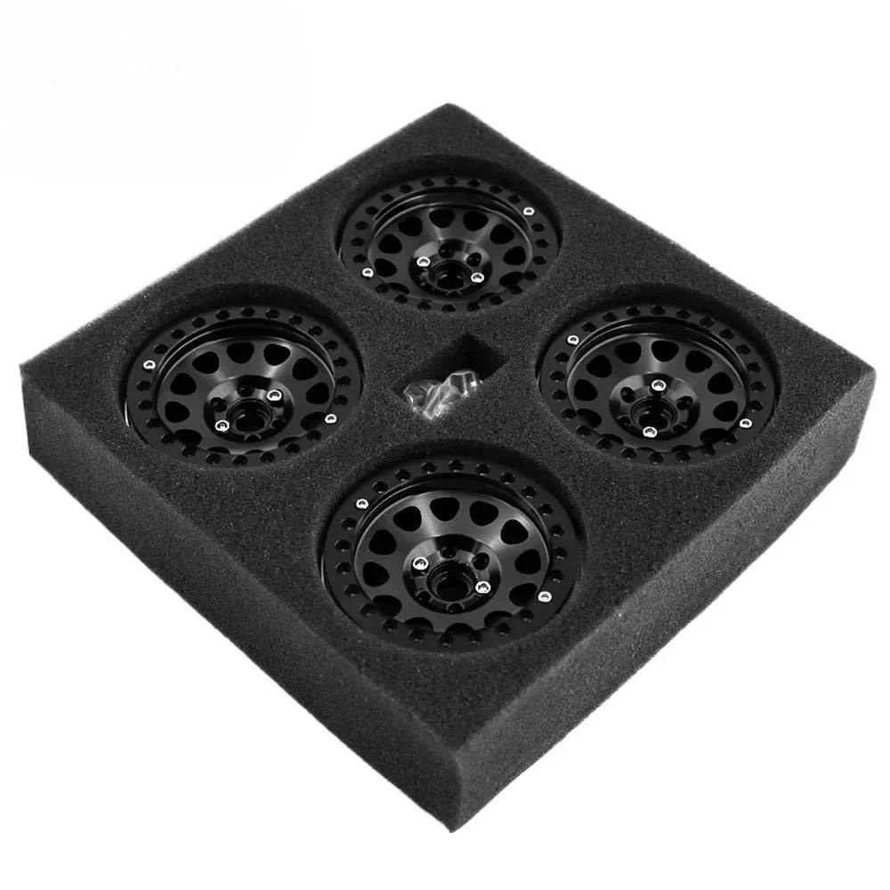 ดุมล้ออัลลอยด์ขนาด 2.2 นิ้วสำหรับรถ Rock Crawler จำลองการปีนป่าย พร้อมล็อคล้อ สำหรับรถ Rock Crawler รุ่น Scx10 TRX-4 และรุ่นอื่นๆ