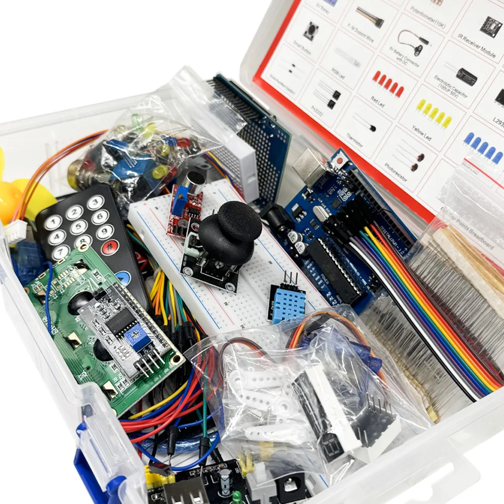 Novo kit de super aprendizagem de partida eletrônica rfid para placa arduino-no/r3 com placa r3 ou placa de melhorar r3 para ardunio