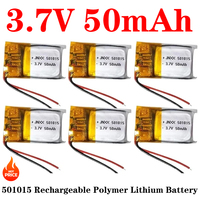 501015 3.7V 50mAh 051015 Rechargebale Lithium Polymer Li-ion Battery For DVD GPS Tracker Bluetooth Headsets Hearing Aids toys